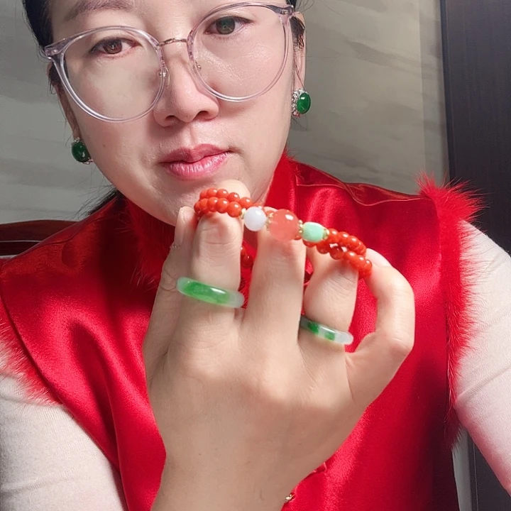 南红玛瑙手链未镶嵌羊*?天然保山南红手串