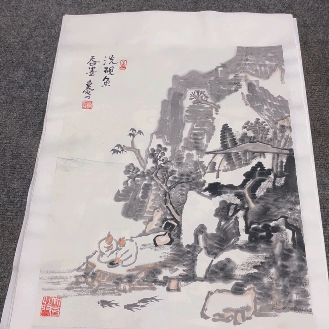 国画1.4平尺纯手绘国画作品