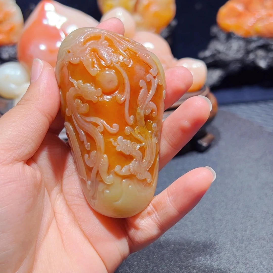 田黄石旭**升石雕石雕石雕