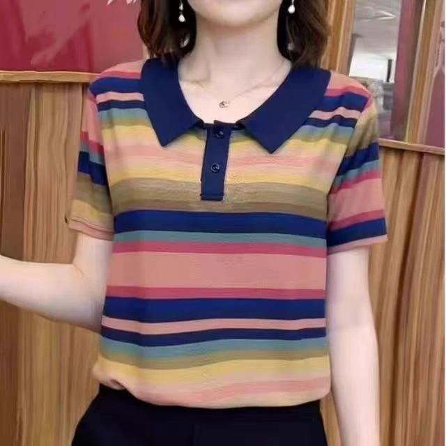 3258 夏季女士POLO领T恤-TTW