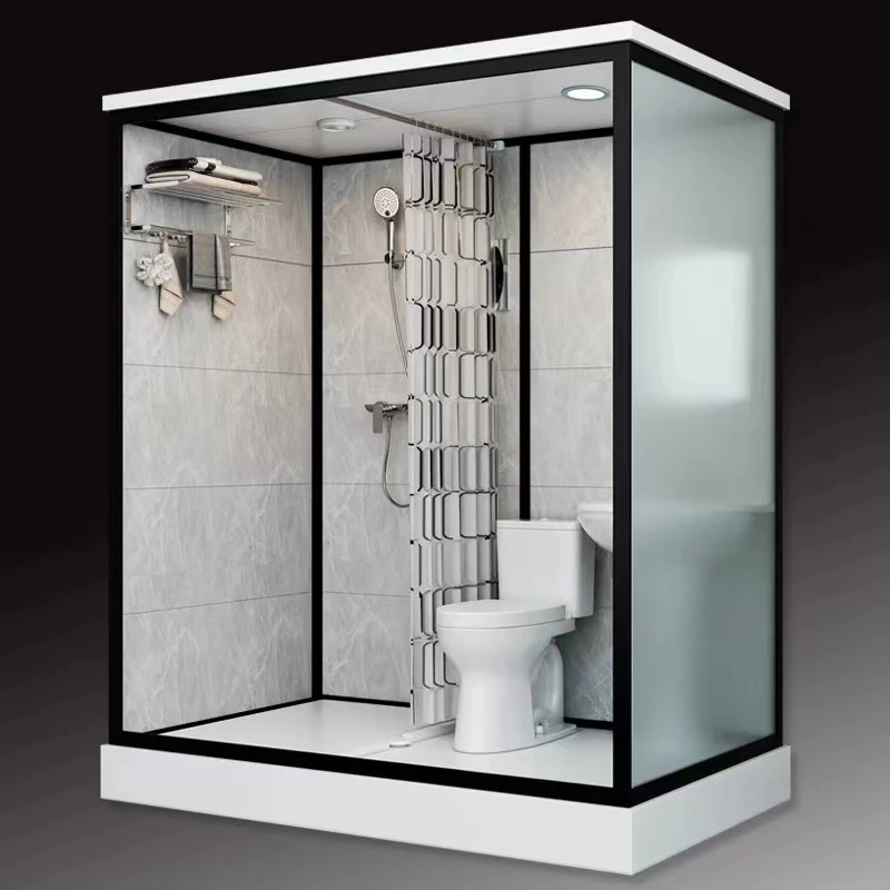 豪华款长1.9宽1.2高度2.15含马桶整体淋浴房[侧开们咨询客服]