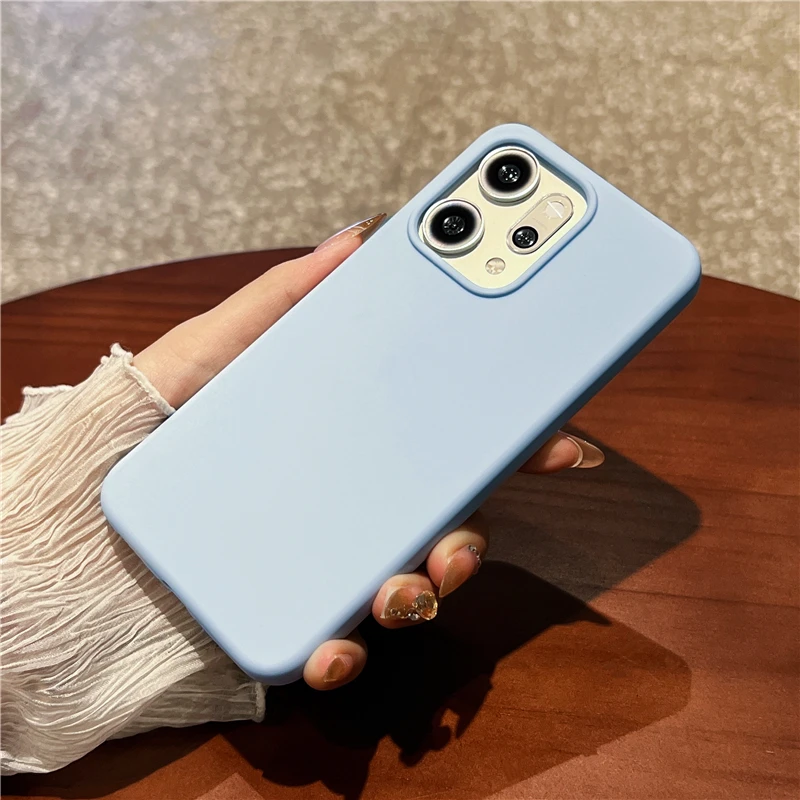 适用oppo Reno14pro手机壳Reno14液态硅胶防滑防摔简约纯色包边