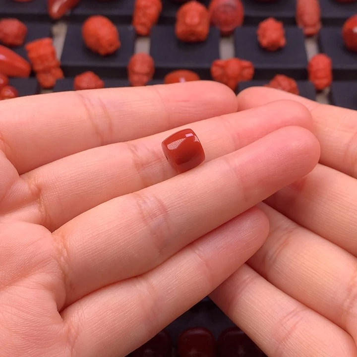南红玛瑙未镶嵌直切单珠9.4MM