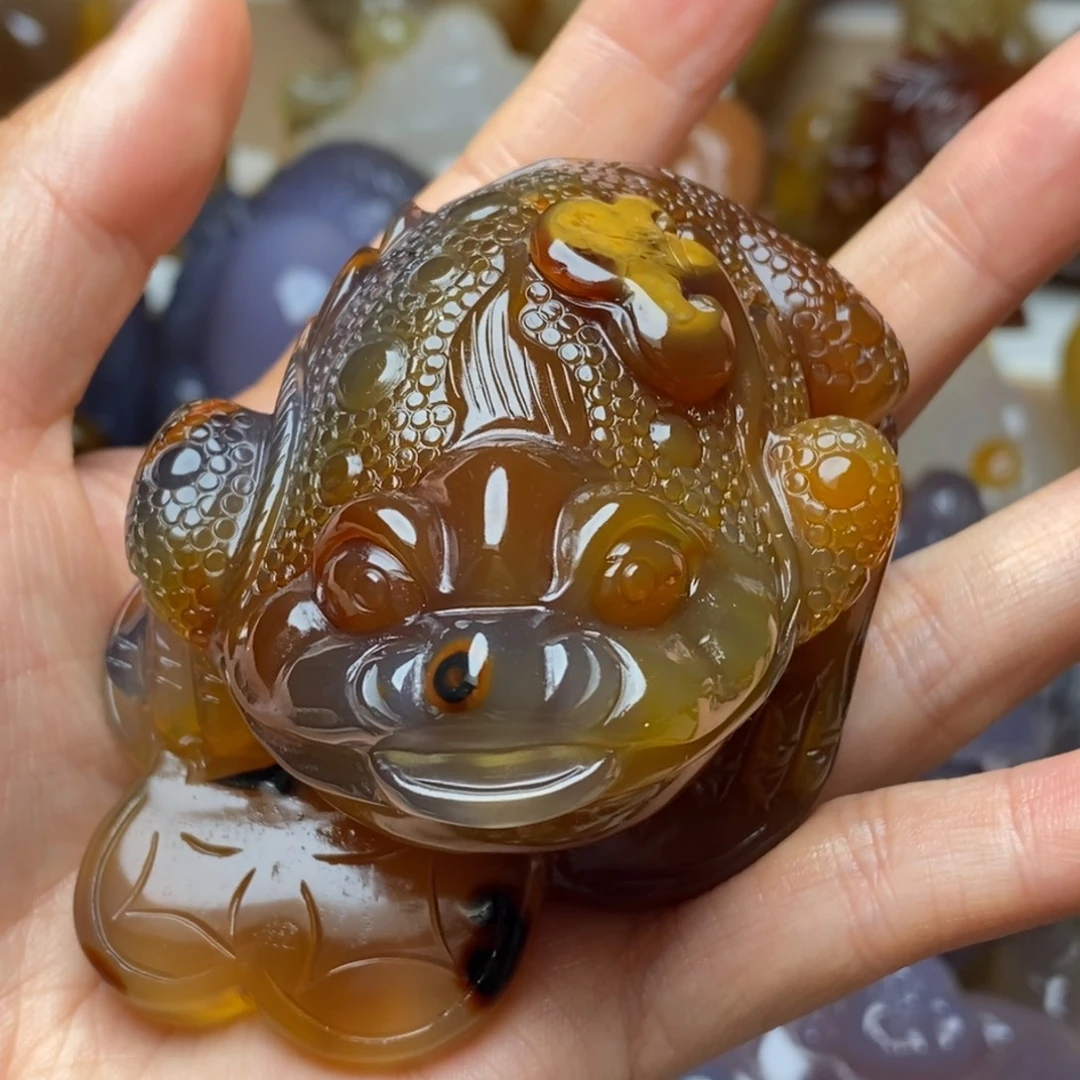 沉***舍玛瑙/玉髓未镶嵌把件