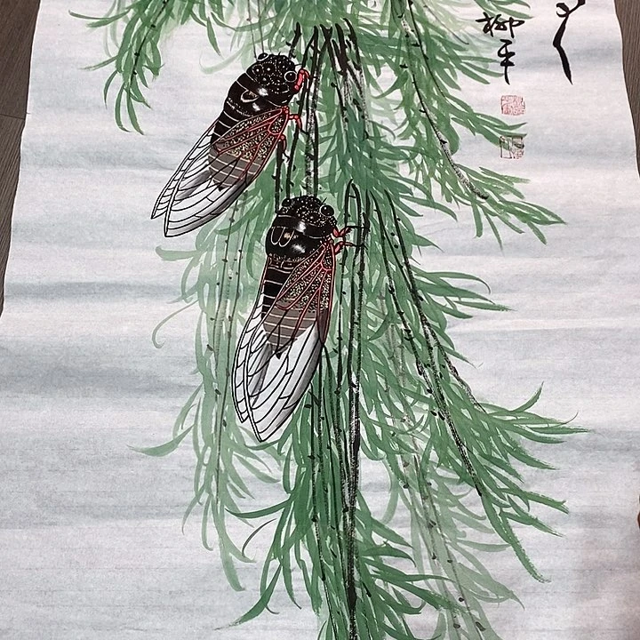 手绘国画作品9999