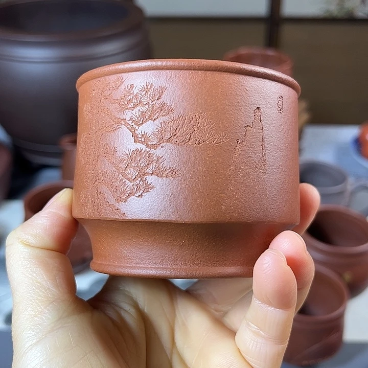 紫砂茶杯全手主人杯容量200