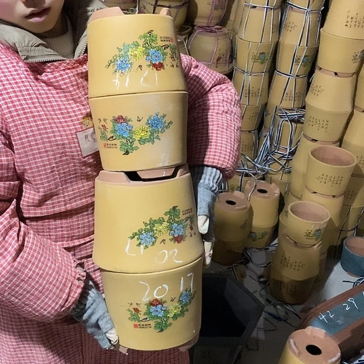 紫砂花盆紫砂花盆