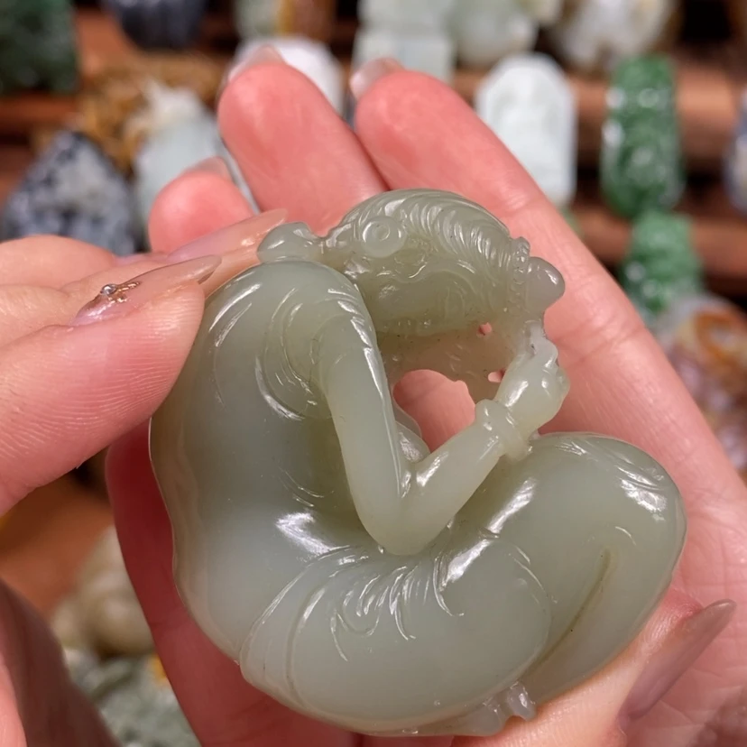 【闪购商品】未镶嵌和田玉把件辛*