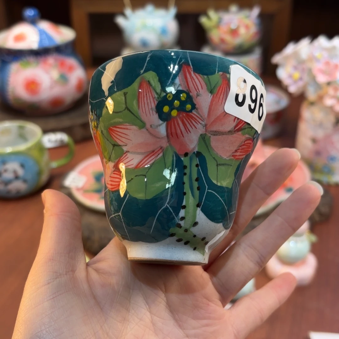 景德镇手绘高温釉下彩陶瓷茶具