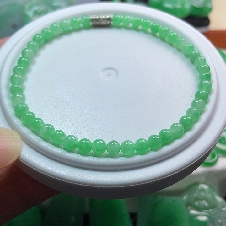 颈饰未镶嵌翡翠手串小米珠