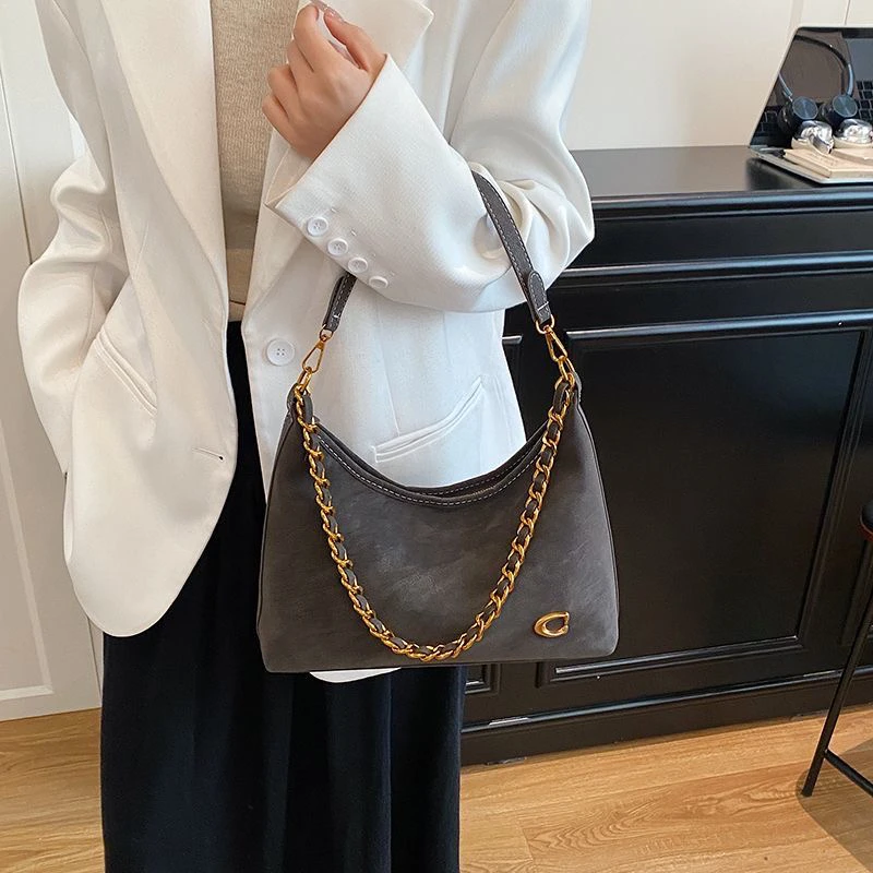 简约风复古高级感腋下斜挎女包时尚百搭通勤小众爆款6254