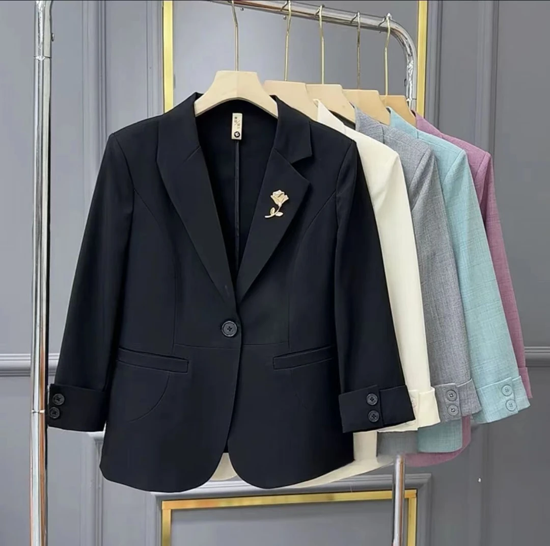 20851#2025春夏新款设计感时尚气质西装女时髦洋气百搭小西服外套
