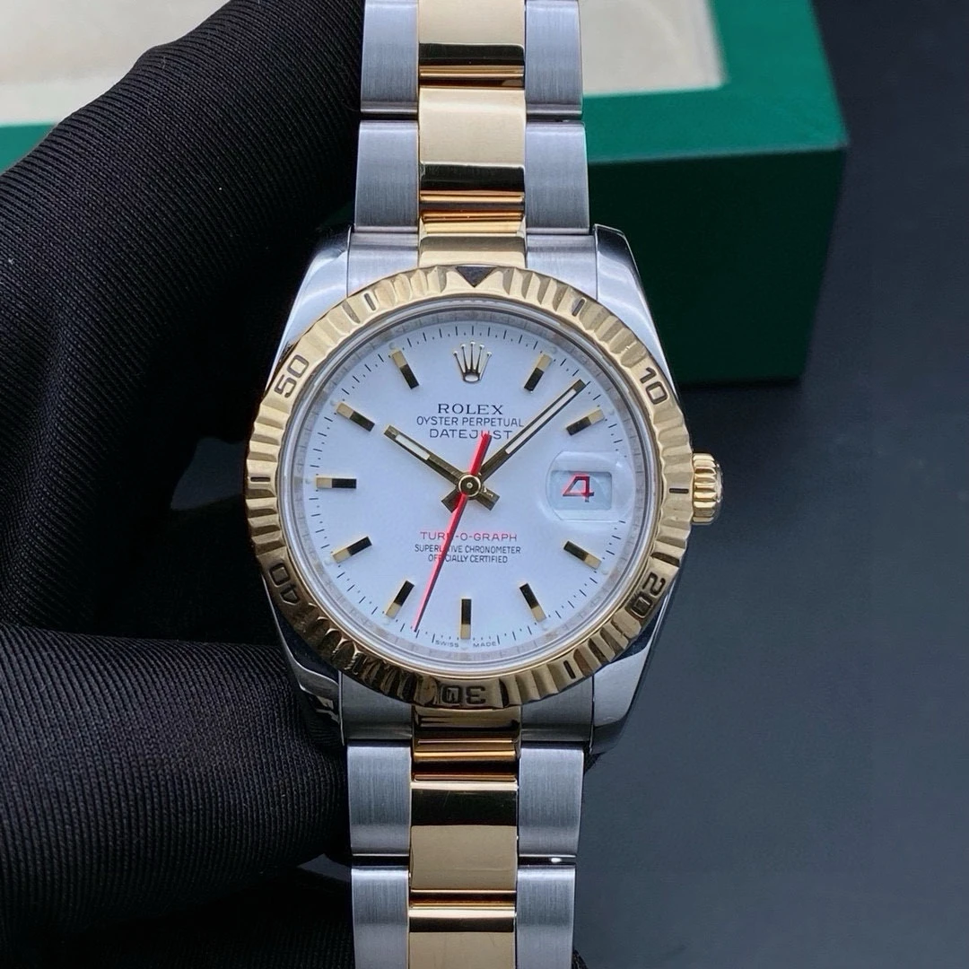 99新 Rolex/劳力士 14年全套/爬山虎日志116263白盘/男表/表径37