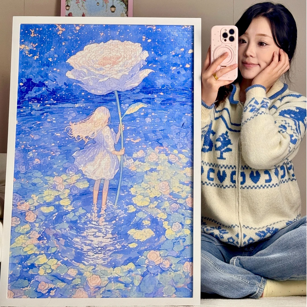 Ezz图韵小铺正品《爱神的花园》300/500/1000高清木质拼图