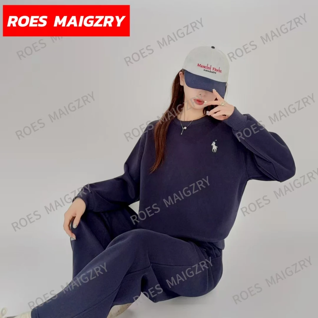 ROES MAIGZRY2025秋季爆款骑马射箭刺绣套装休闲运动宽松遮肉舒适