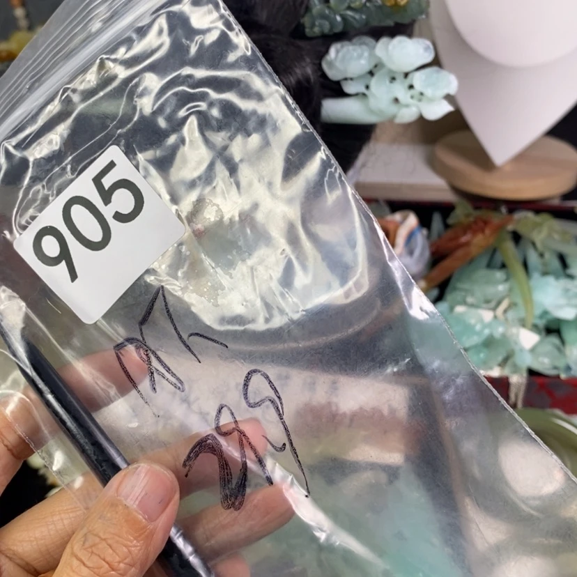 【闪购商品】岫玉发饰未镶嵌月**花