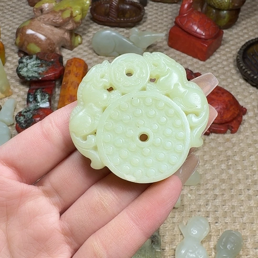 白玉菩提吊坠挂件