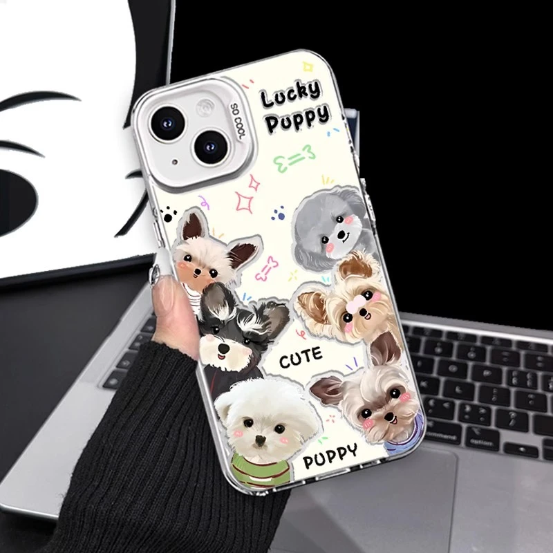 彩银狗狗叠叠乐适用苹果16华为oppo小米15vivo荣耀oppo红米iphone