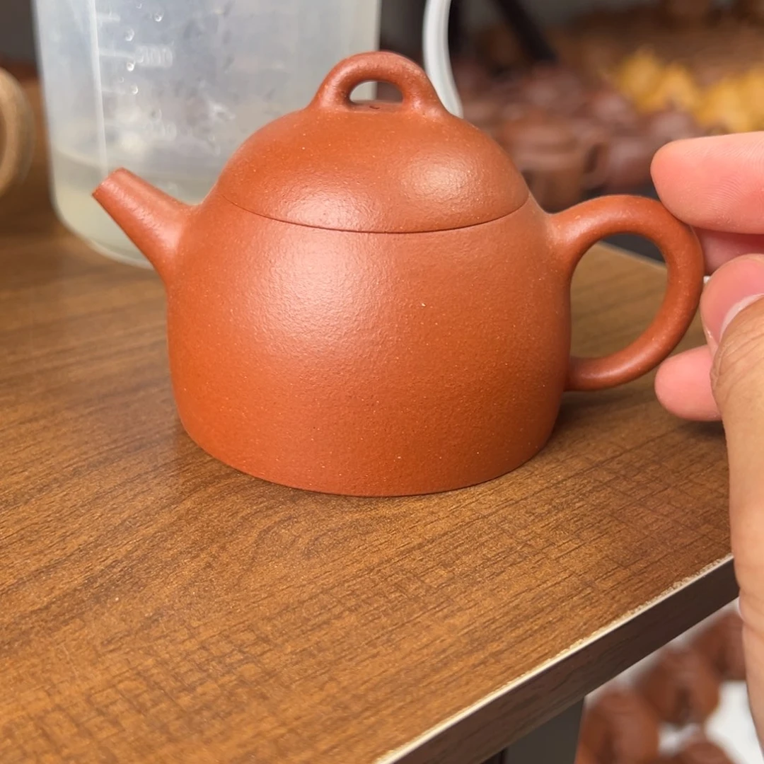茶壶紫砂红降坡文人秦权140cc