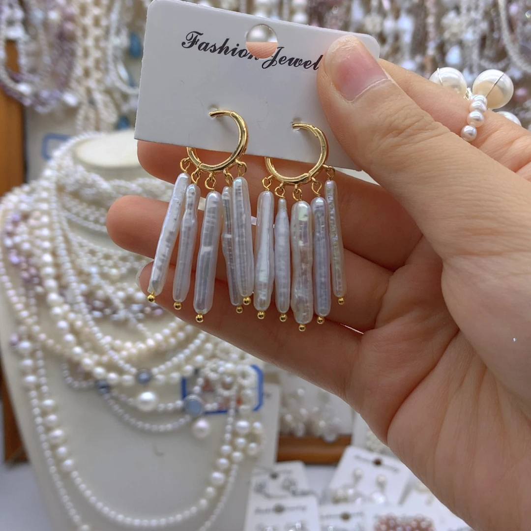 合金淡水珍珠项链耳饰