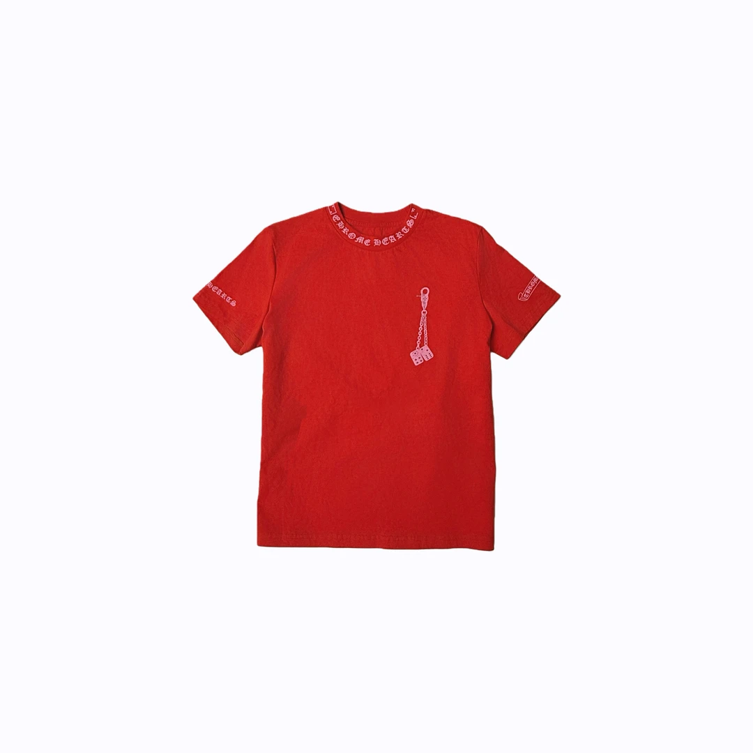 林爆爆【红骰子】2025夏季新款圆领字母印花短袖T恤H823