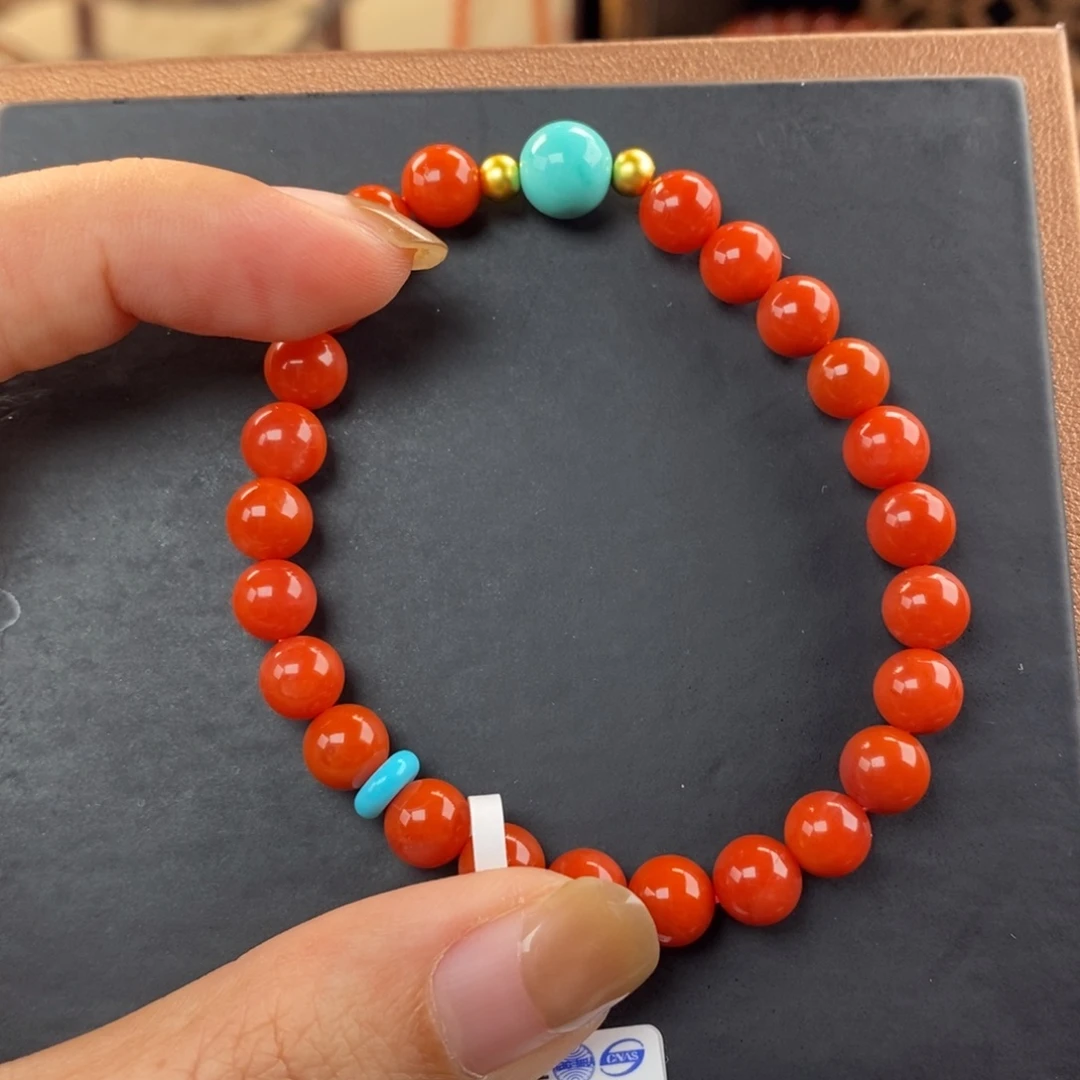 南红玛瑙未镶嵌手链