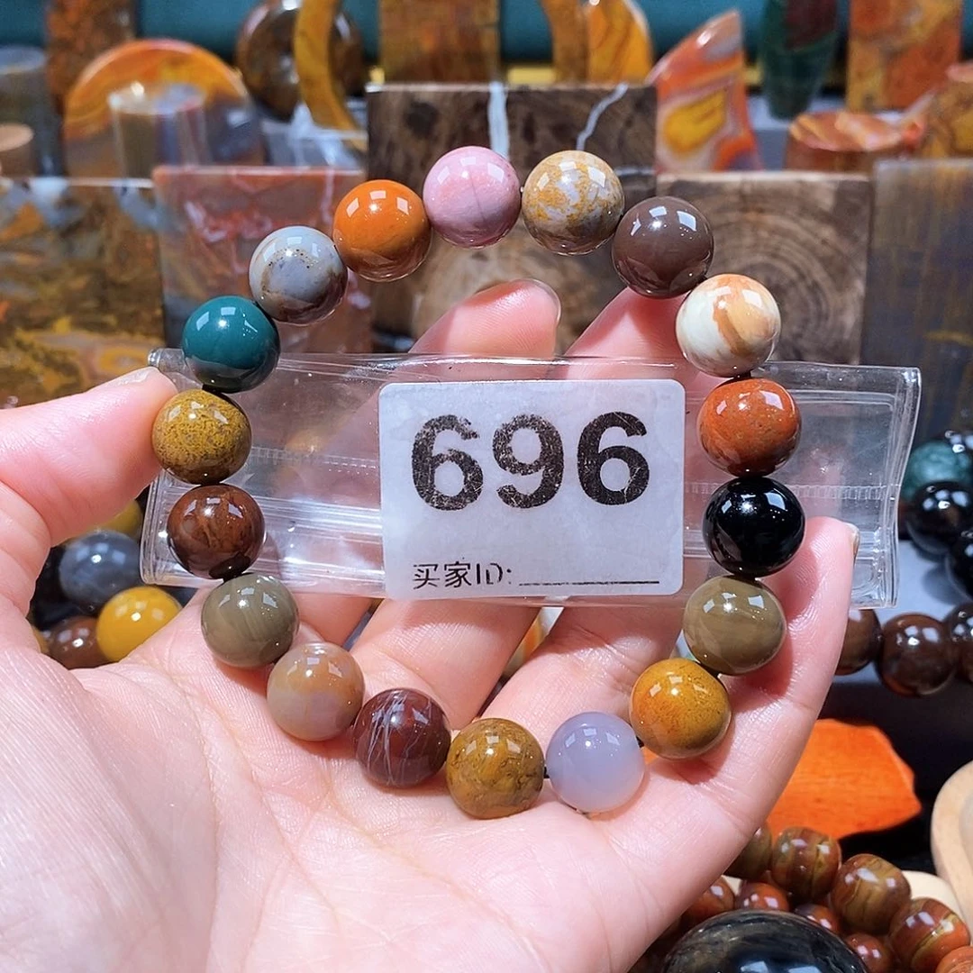 硅化玉天然北票硅化玉手串未镶嵌天然北票硅化玉手串