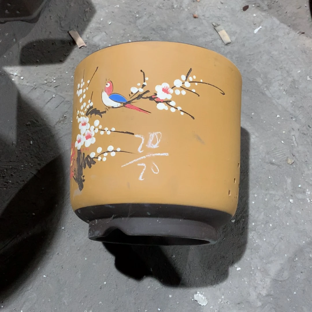 紫砂宜兴紫砂花盆，现货发