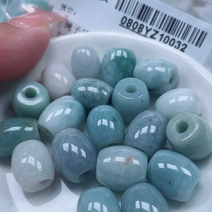 翡翠足铂镶嵌吊坠(不含链)