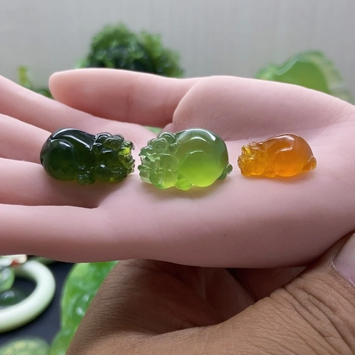 未镶嵌岫玉岫玉手把件魔