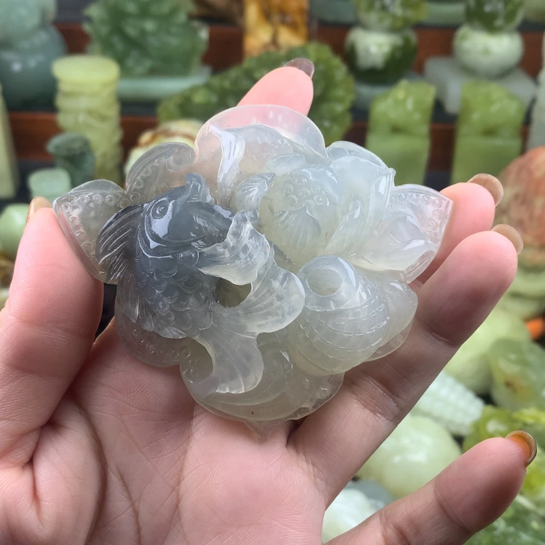 岫玉未镶嵌手把件