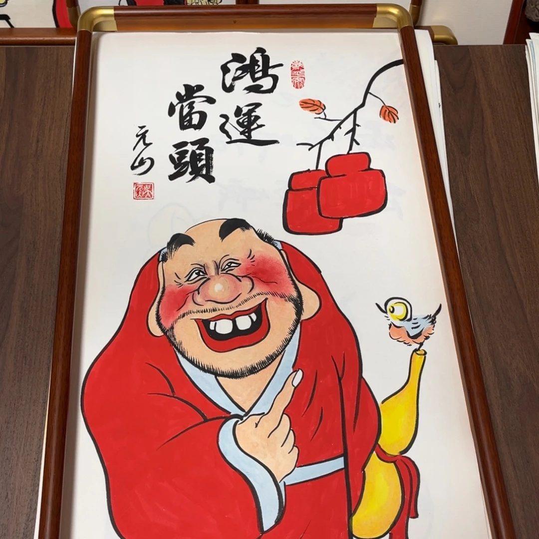 国画纯手绘禅意画作品