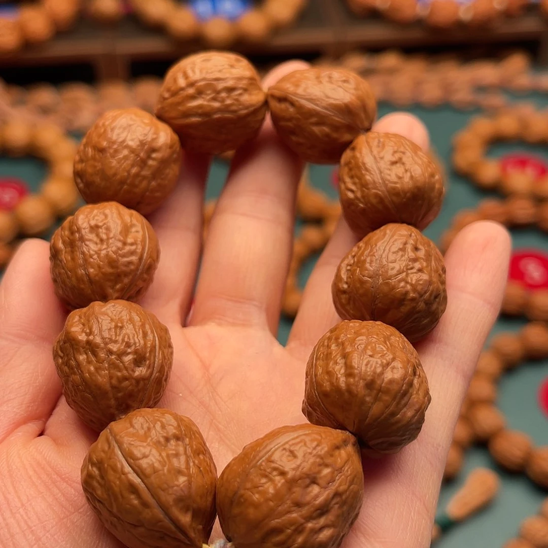 文玩核桃手串20尺寸桃心