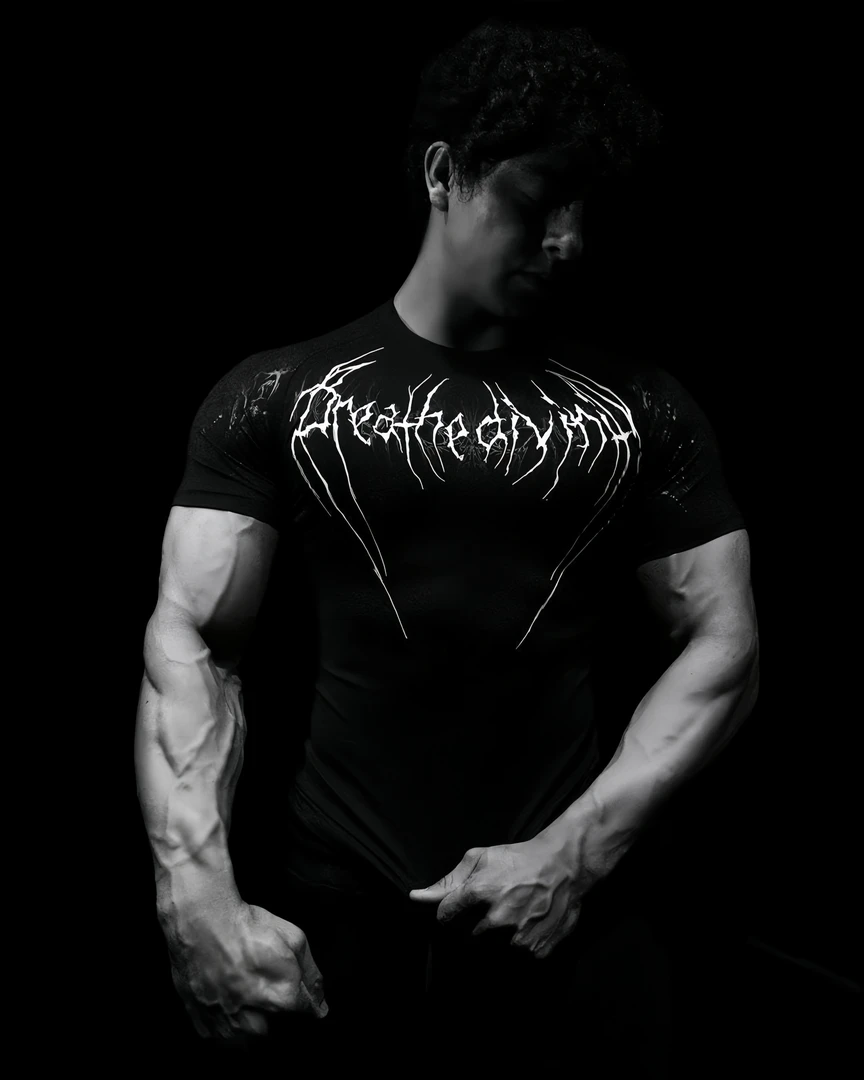 Breathedivinity升级款毒液魔爪裂变紧身塑形短袖健身衣男女同款