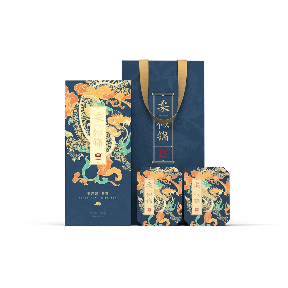 大益熟茶散茶柔似锦30袋