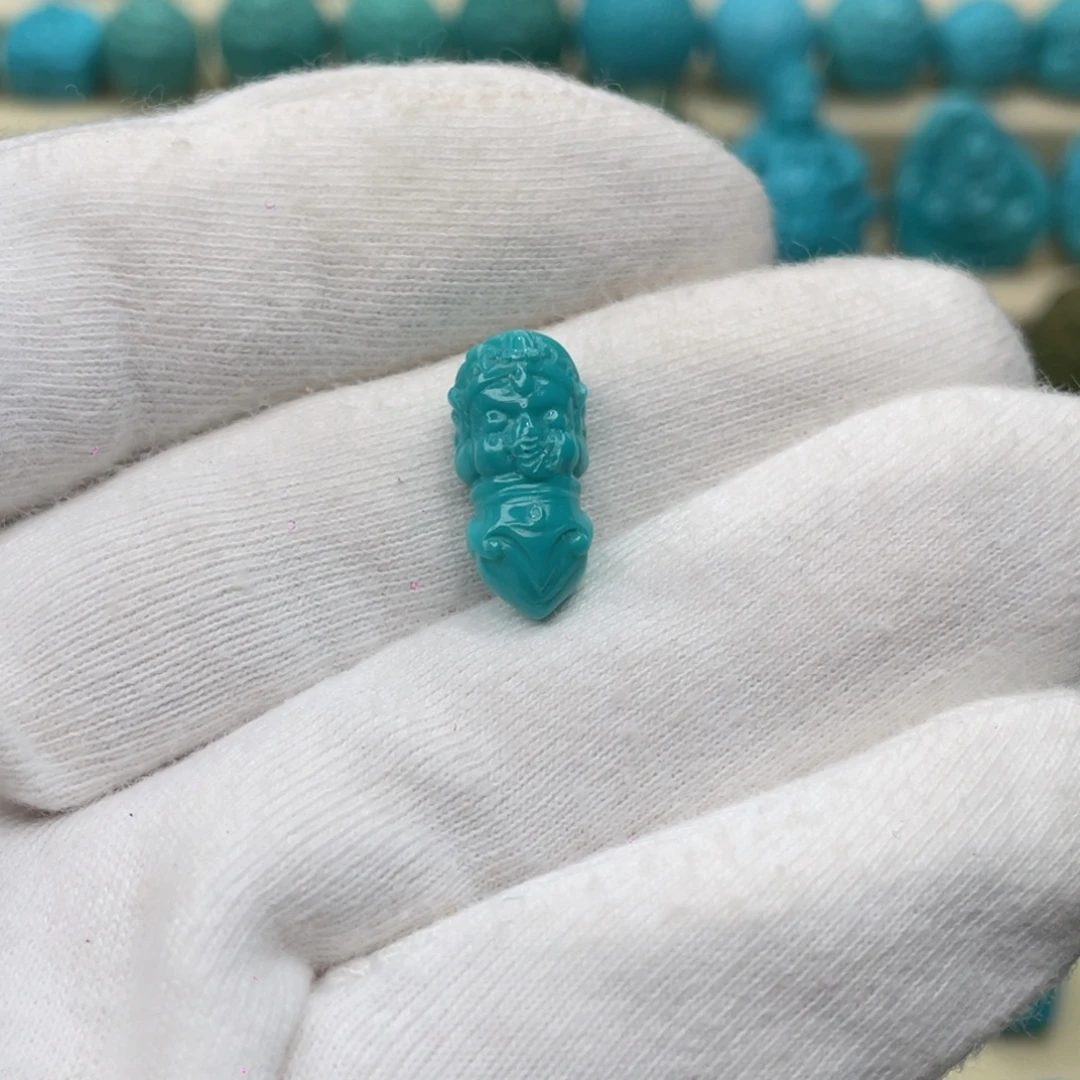 绿松石未镶嵌颈饰卡8.5-17-7