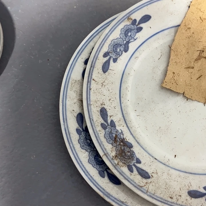 用***7景德镇陶瓷青花盘子2个