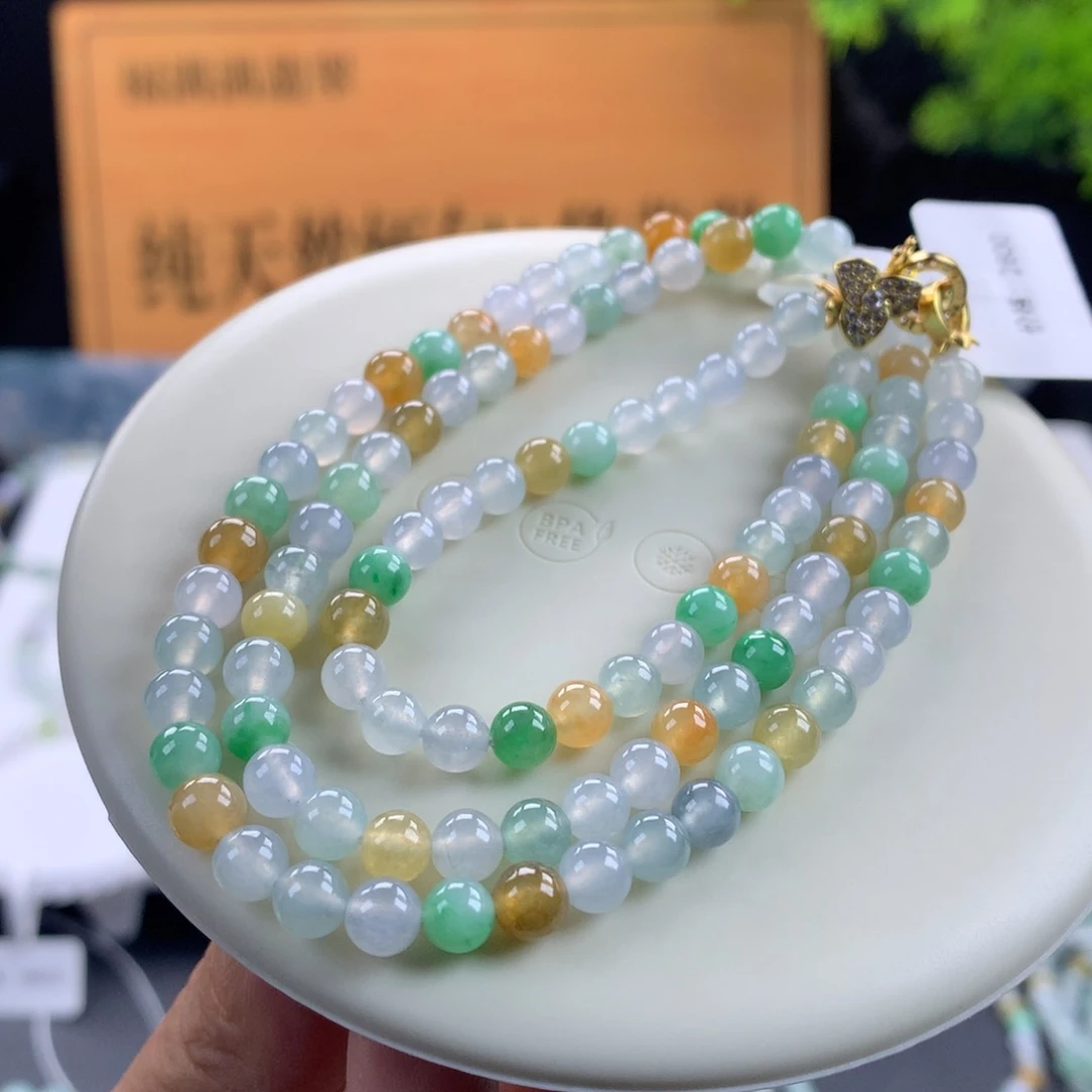 翡翠未镶嵌手链卡5