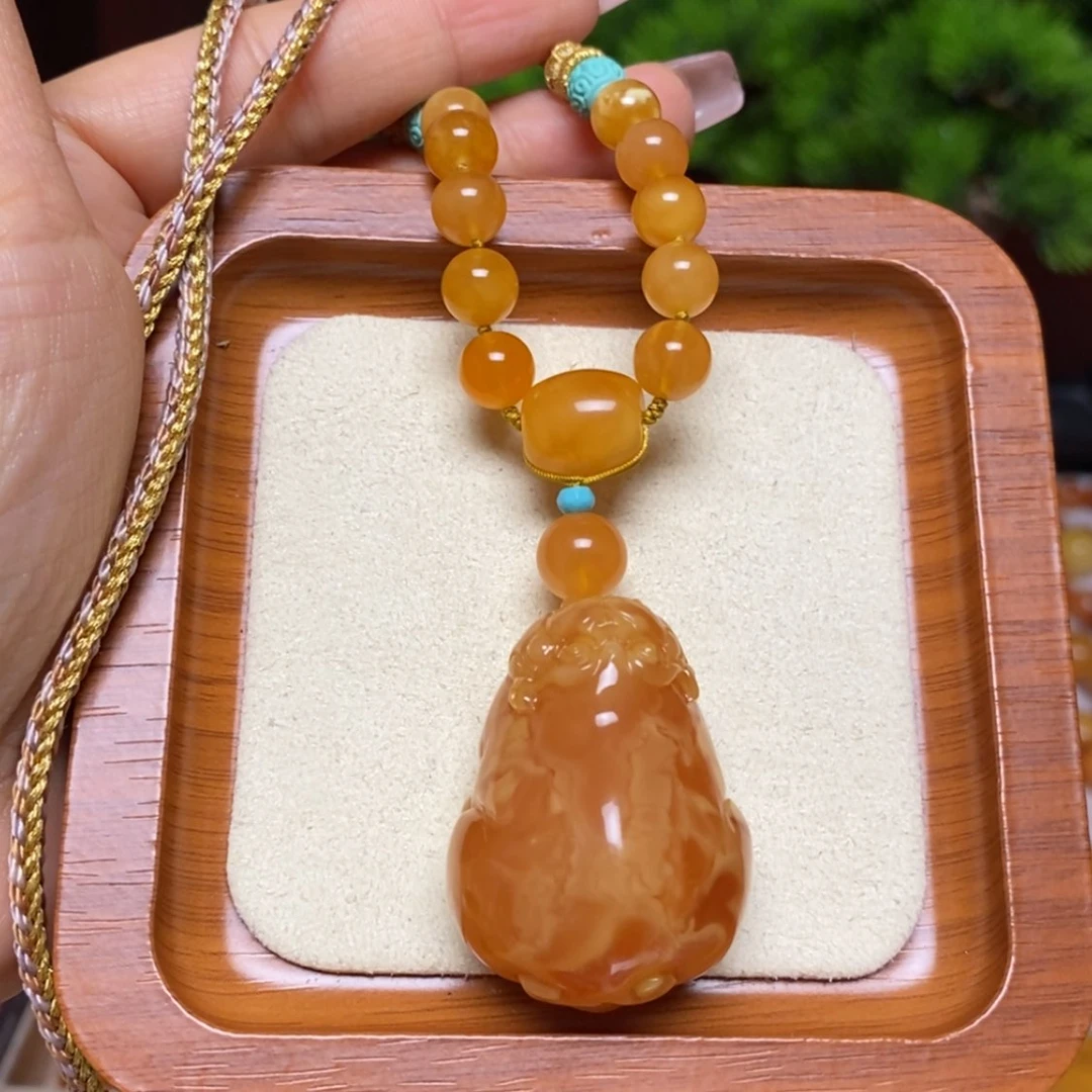 【闪购商品】蜜蜡颈饰未镶嵌项链