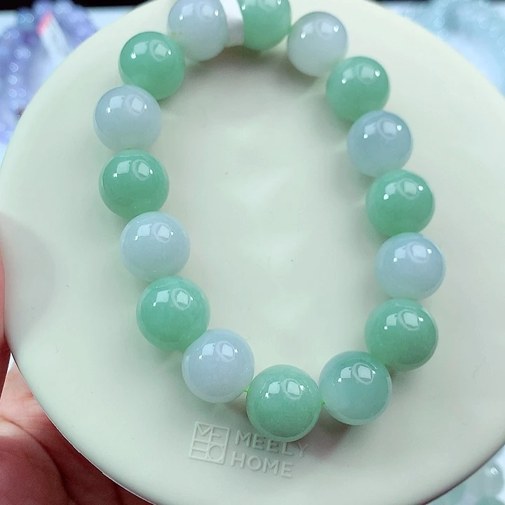 翡翠未镶嵌手链卡12.4