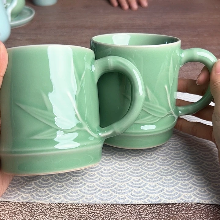 龙泉云间青瓷小米茶器