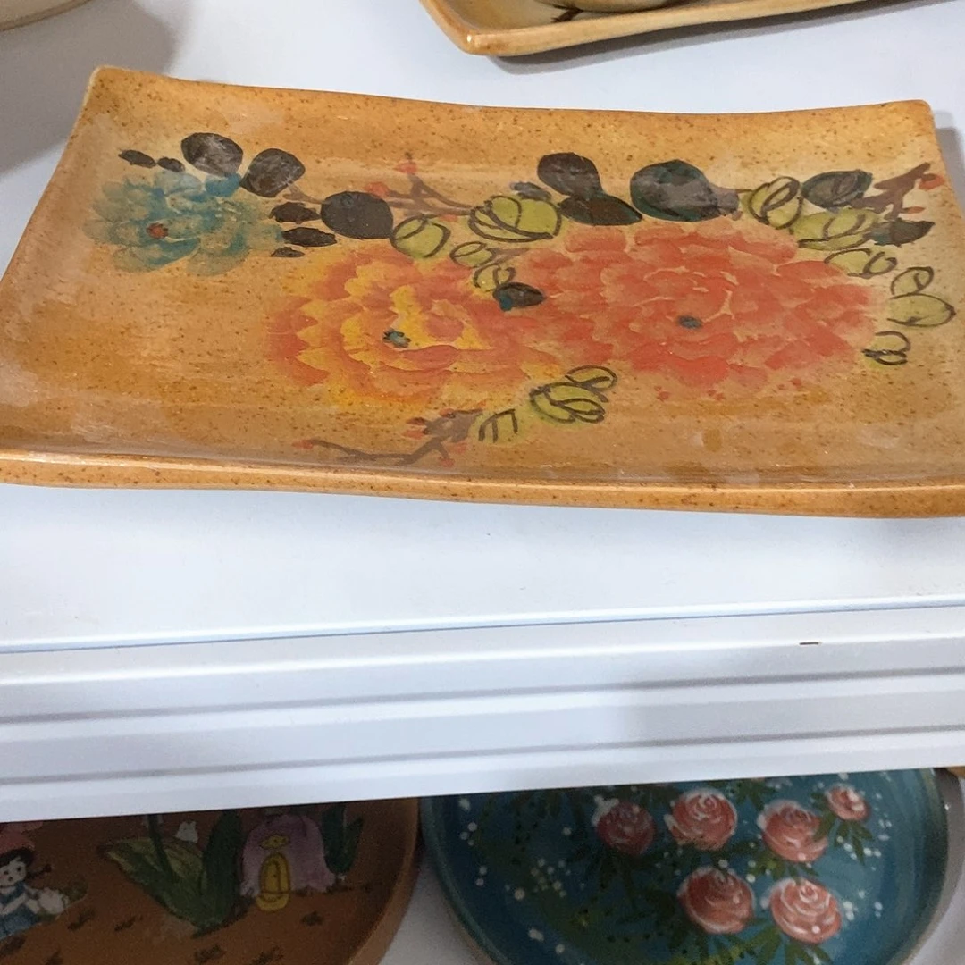 瓷片手绘陶瓷超赞的