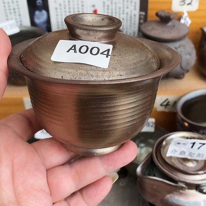 紫砂茶杯柴烧纯手工004