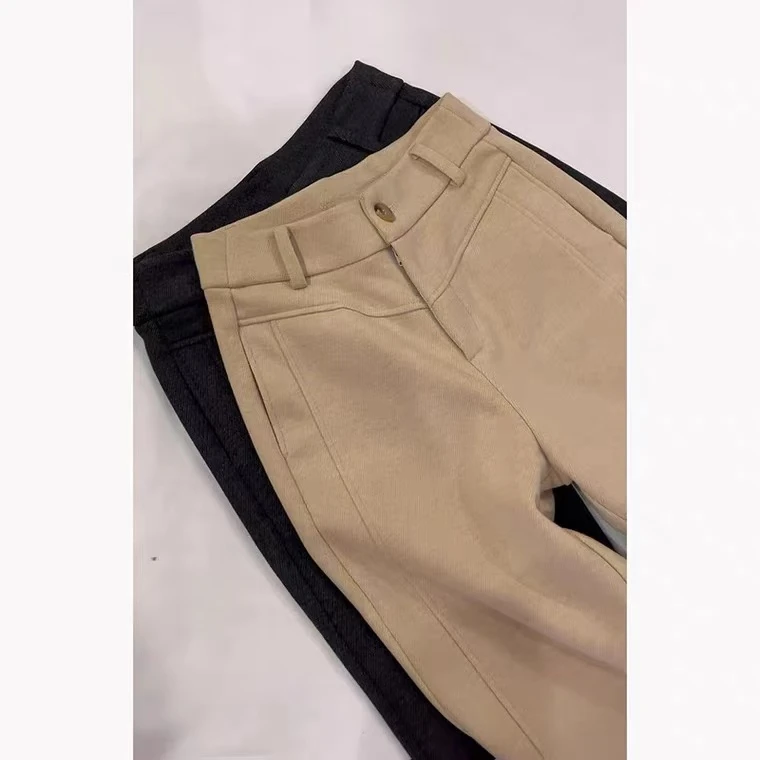 9869超细澳洲醋酸羊  毛暖绒冬季镰刀月亮裤