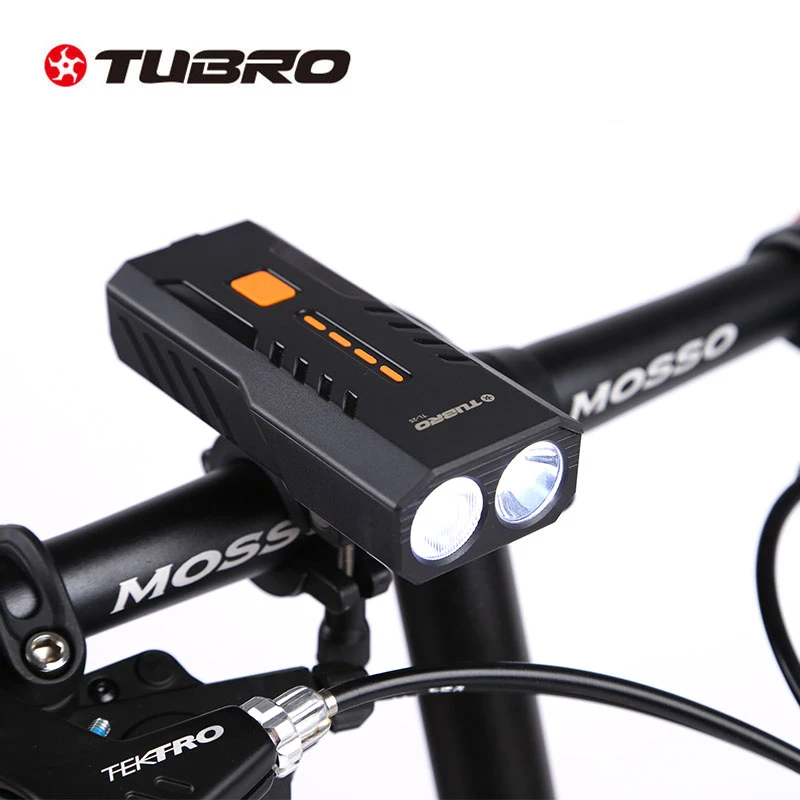 途客TUBRO 自行车灯 车头灯 双头车灯 铝合金充电TL-25自行车前灯