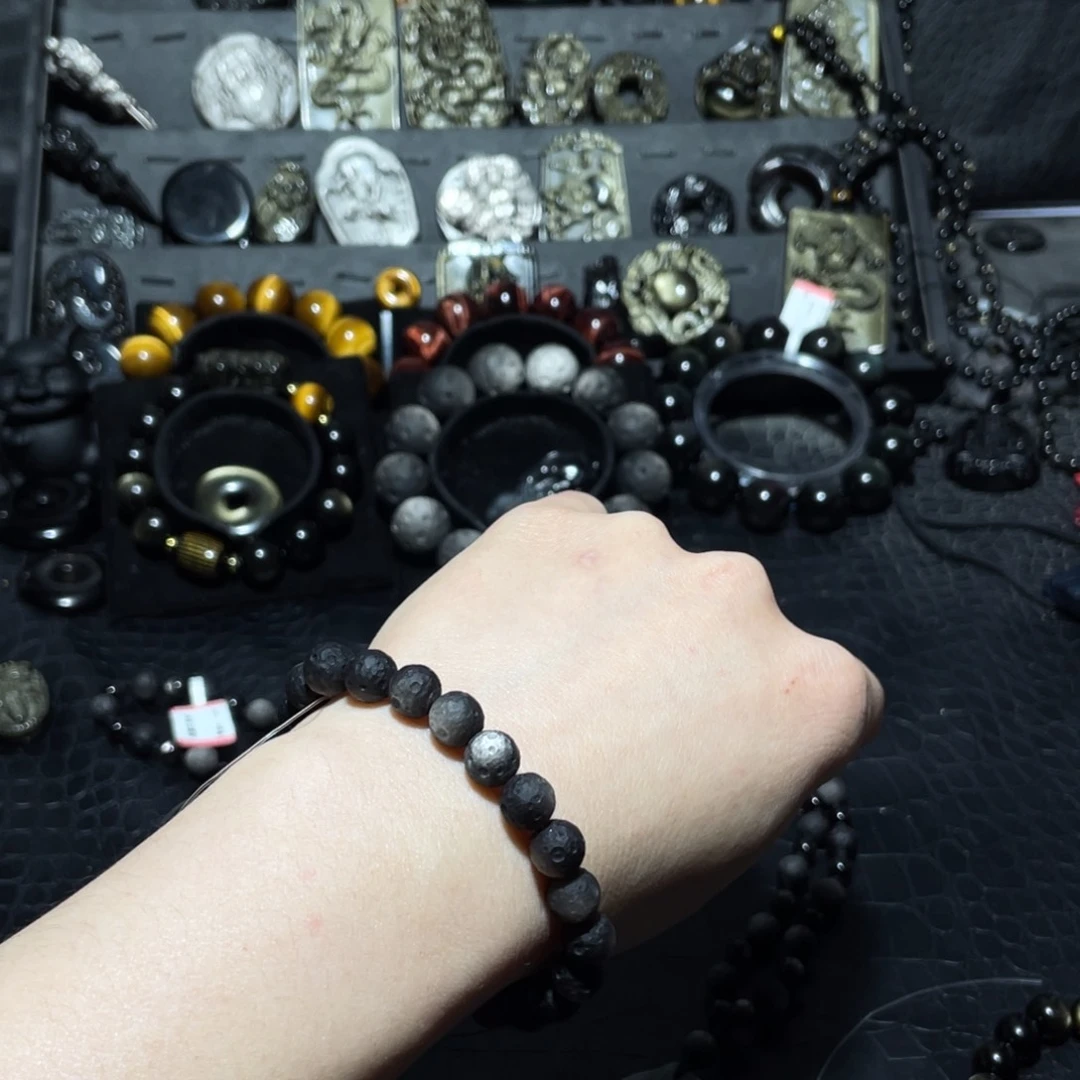 黑曜岩珠宝奇石未镶嵌朝*子