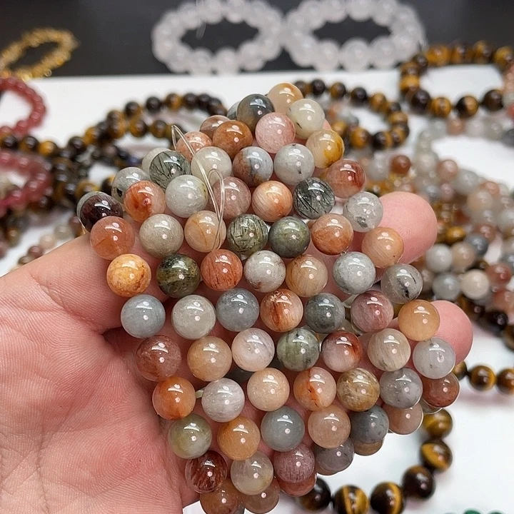 水晶手链未镶嵌兔毛手链