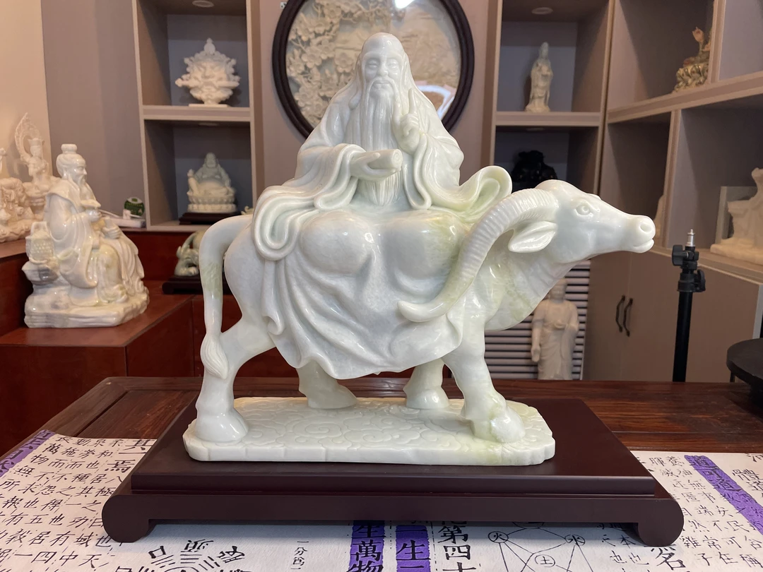 老子   骑牛  出关   摆件   天然石头  石雕  原石