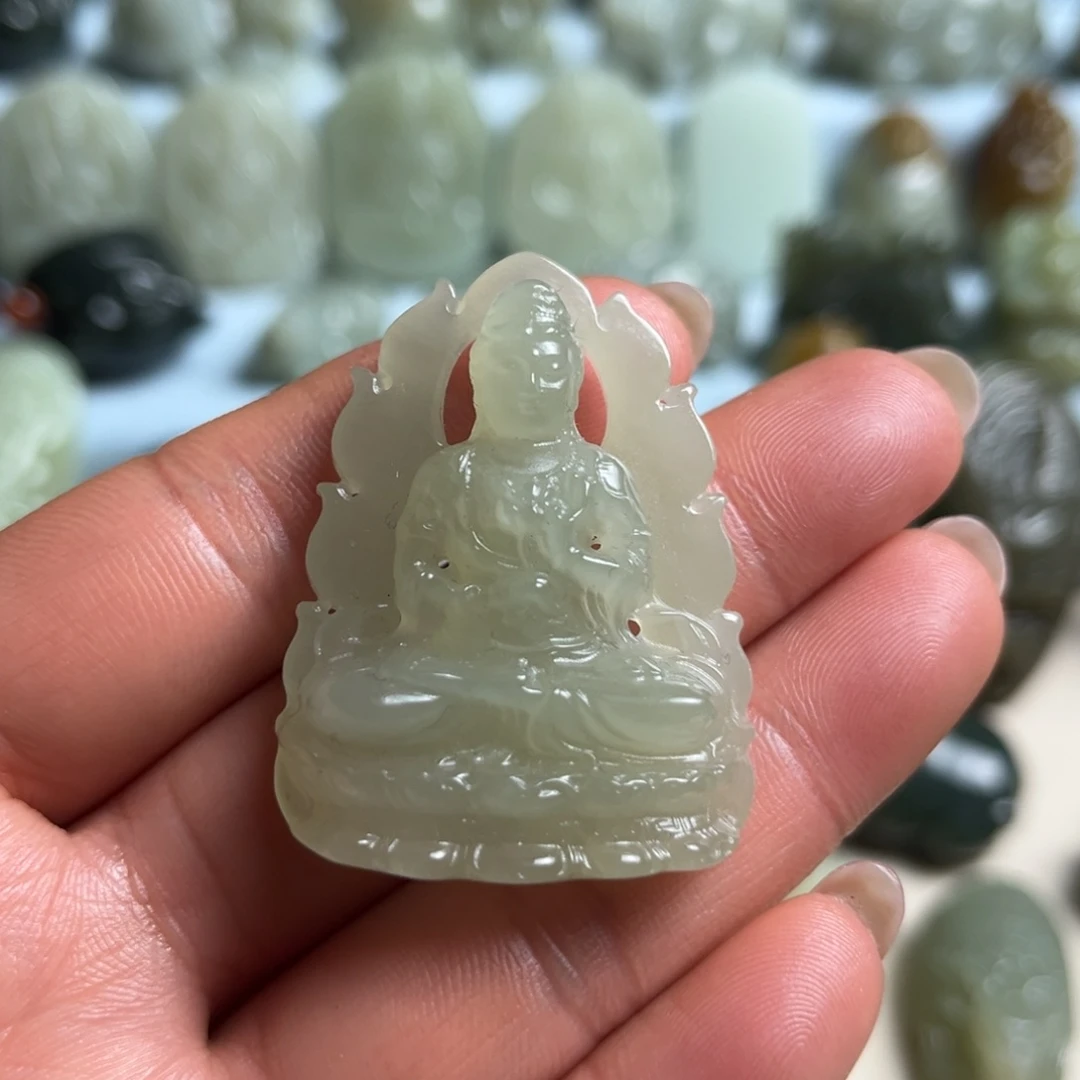 和田玉未镶嵌挂件