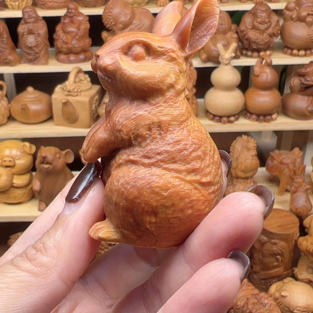 柏木太行崖柏手把件